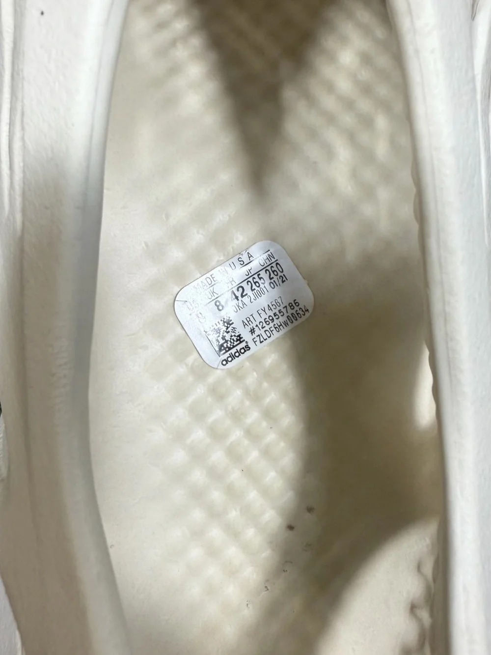 adidas Yeezy Foam RNNR Sand FY4567 Size 8 Men With Box Used Auth Foam Runner